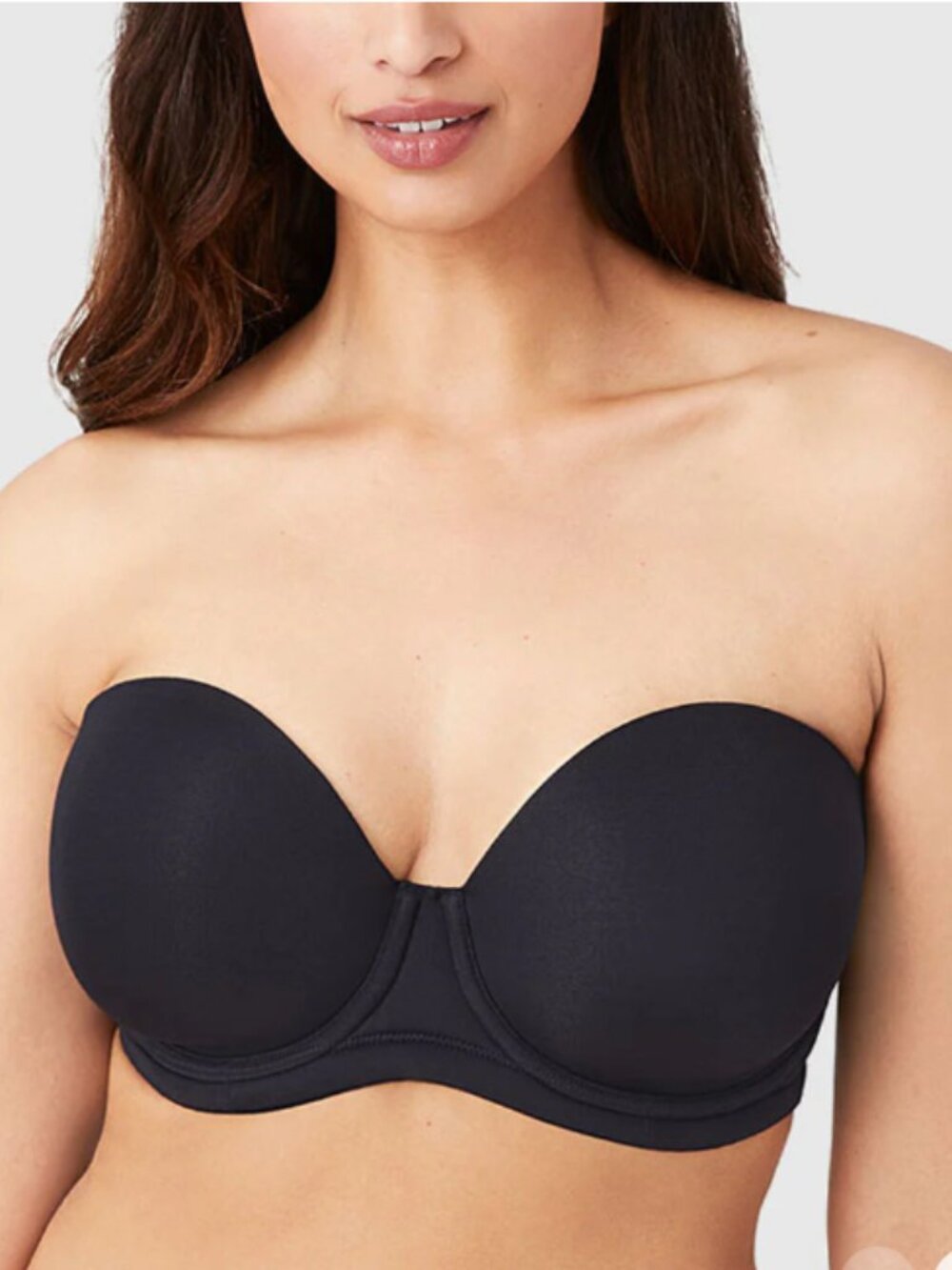 Wacoal 854119 Red Carpet Strapless Underwire Bra Black 38B